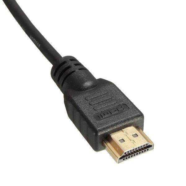 1.5M/6ft Micro HDMI Male To HDMI Male Adapter Converter Cable For PC Monitor/TV/Phones (Size: 1.5 M, Color: Black)