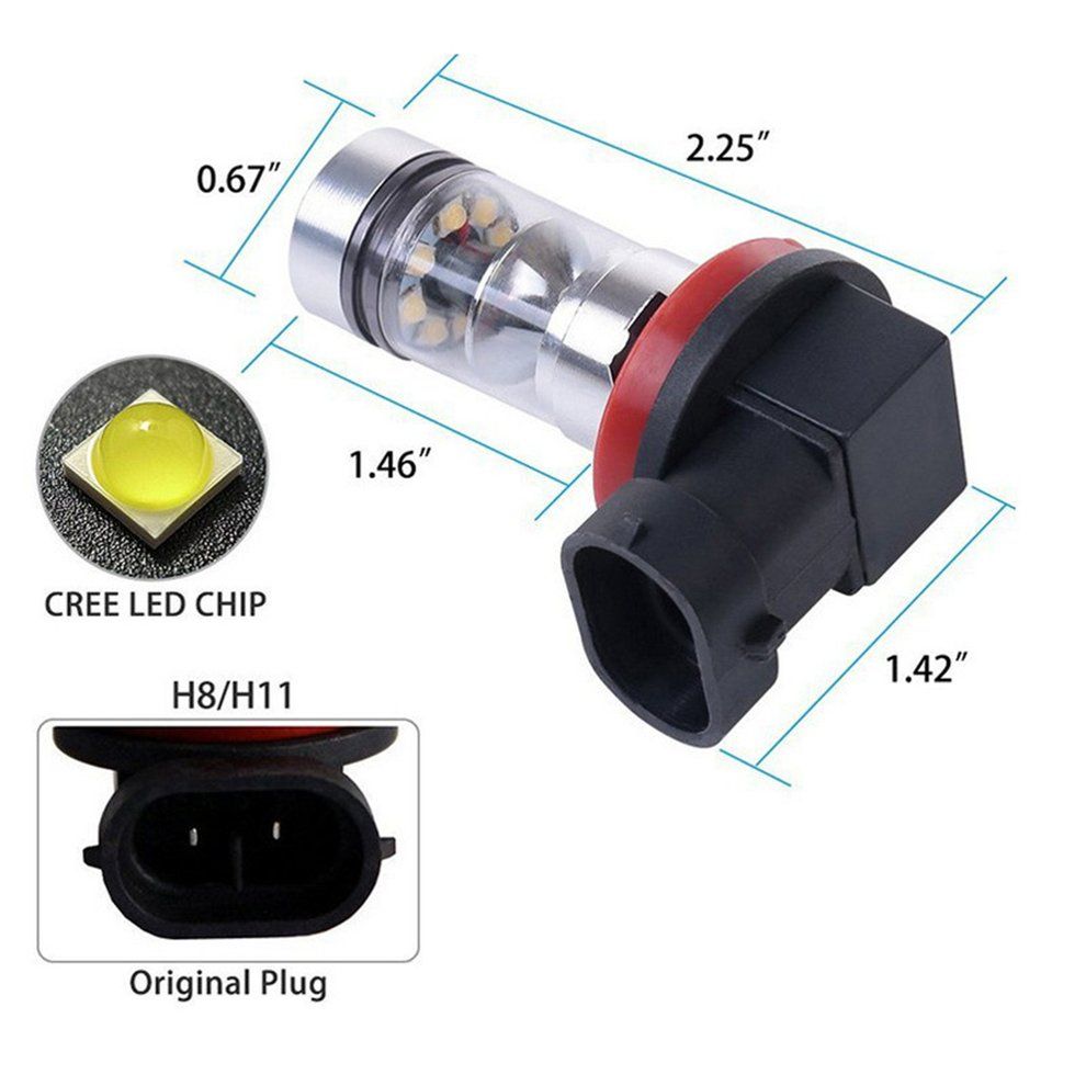 Ar   Fog Light H11 100w High Power   Anti Fog     Fog Light  S-black