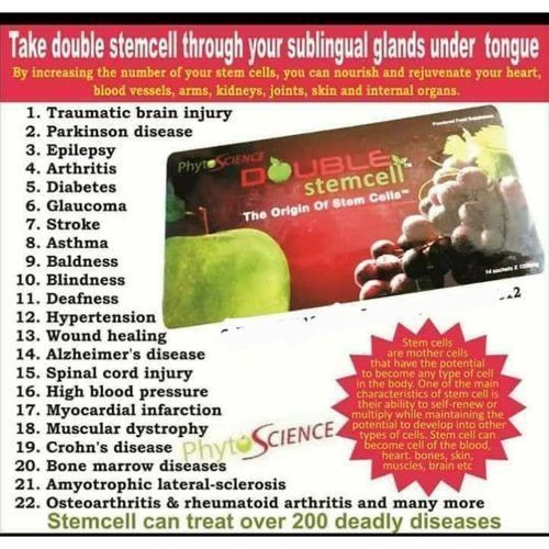 DOUBLE STEMM CELL ORIGINAL (30 Packs) For 8months