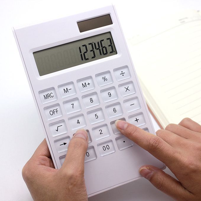 Desktop Calculator Ultra-thin 12 Digits Large Display Solar