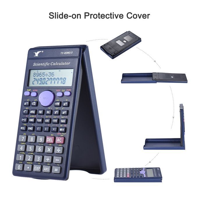 Scientific Calculator Counter 240 Functions 2 Line LCD
