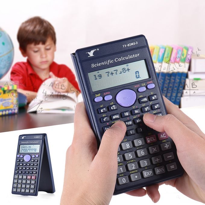 Scientific Calculator Counter 240 Functions 2 Line LCD