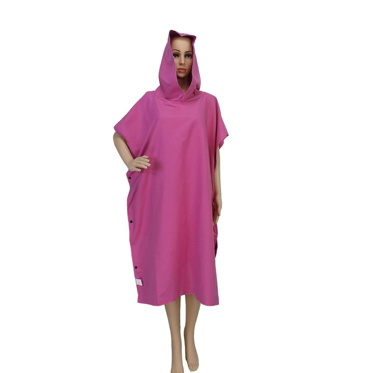 Lightweight Changing Robe Dry-off Changing Robe Super Soft Extra Long Rose Red