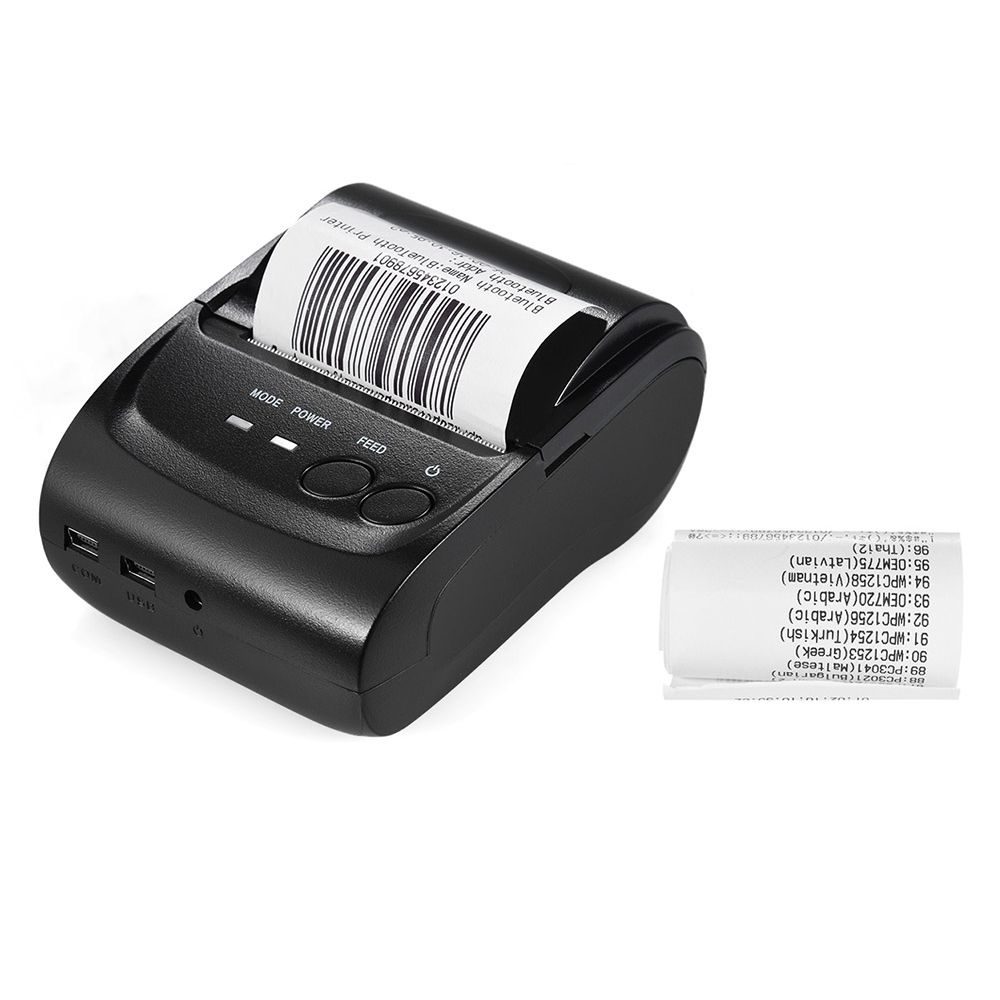 POS-5802DD Mini Portable Wireless USB Thermal Printer Receipt Ticket POS Printing For IOS Android Windows