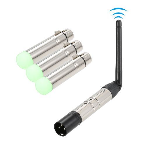 DMX512 4PCS Transmitter Receiver Kit Portable 2.4G ISM