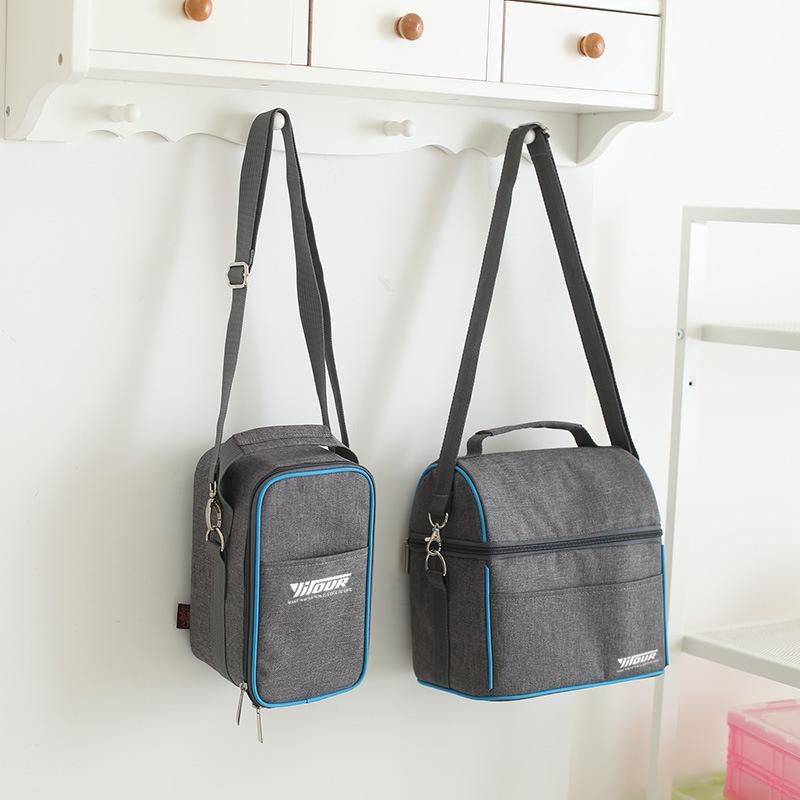 2PCS Insulation Cooler Lunch Bag Picnic Bento Box