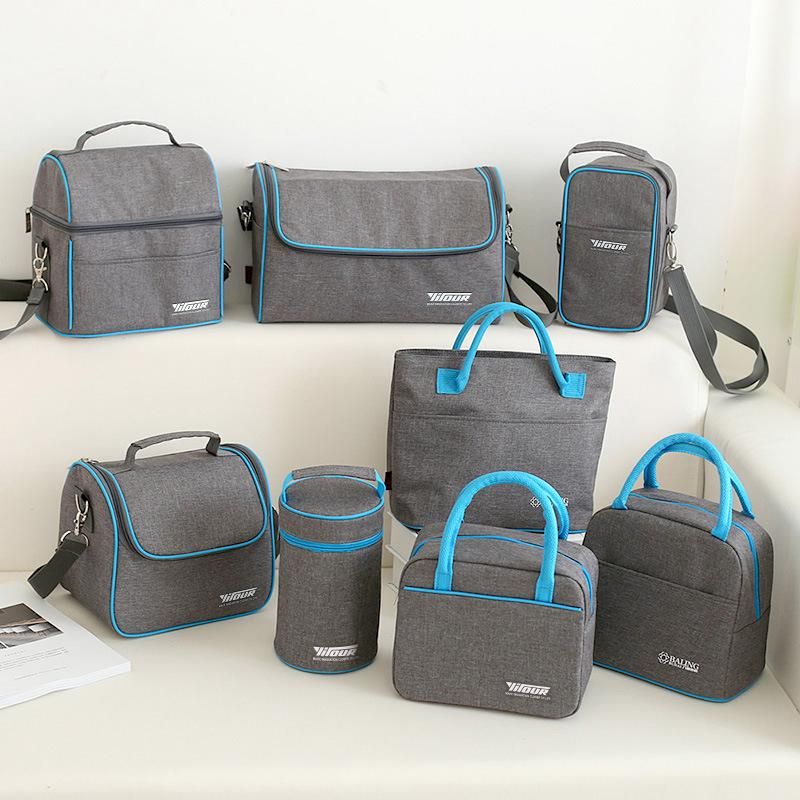 2PCS Insulation Cooler Lunch Bag Picnic Bento Box