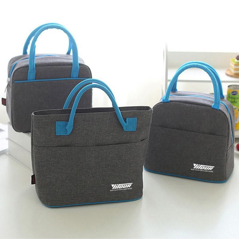 2PCS Insulation Cooler Lunch Bag Picnic Bento Box
