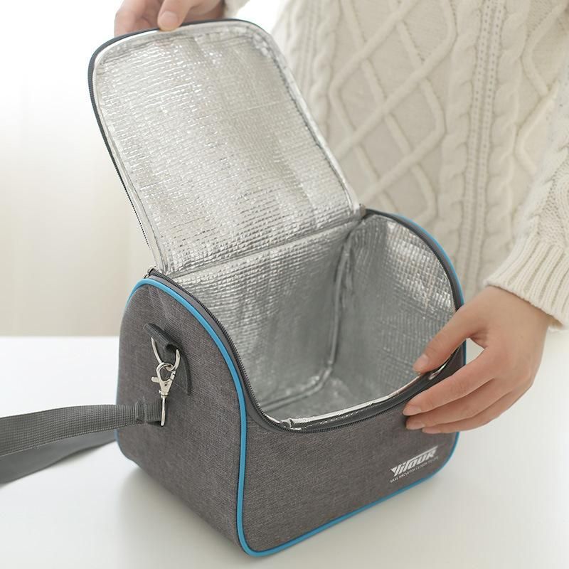 2PCS Insulation Cooler Lunch Bag Picnic Bento Box