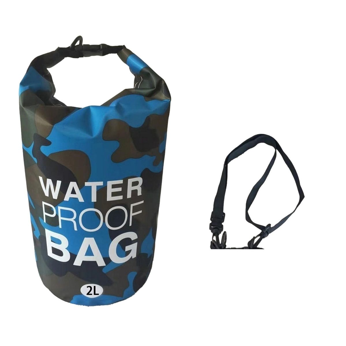 1 Set Rafting Bag Duffle Bag Snorkeling Diving Pouch Lake Blue
