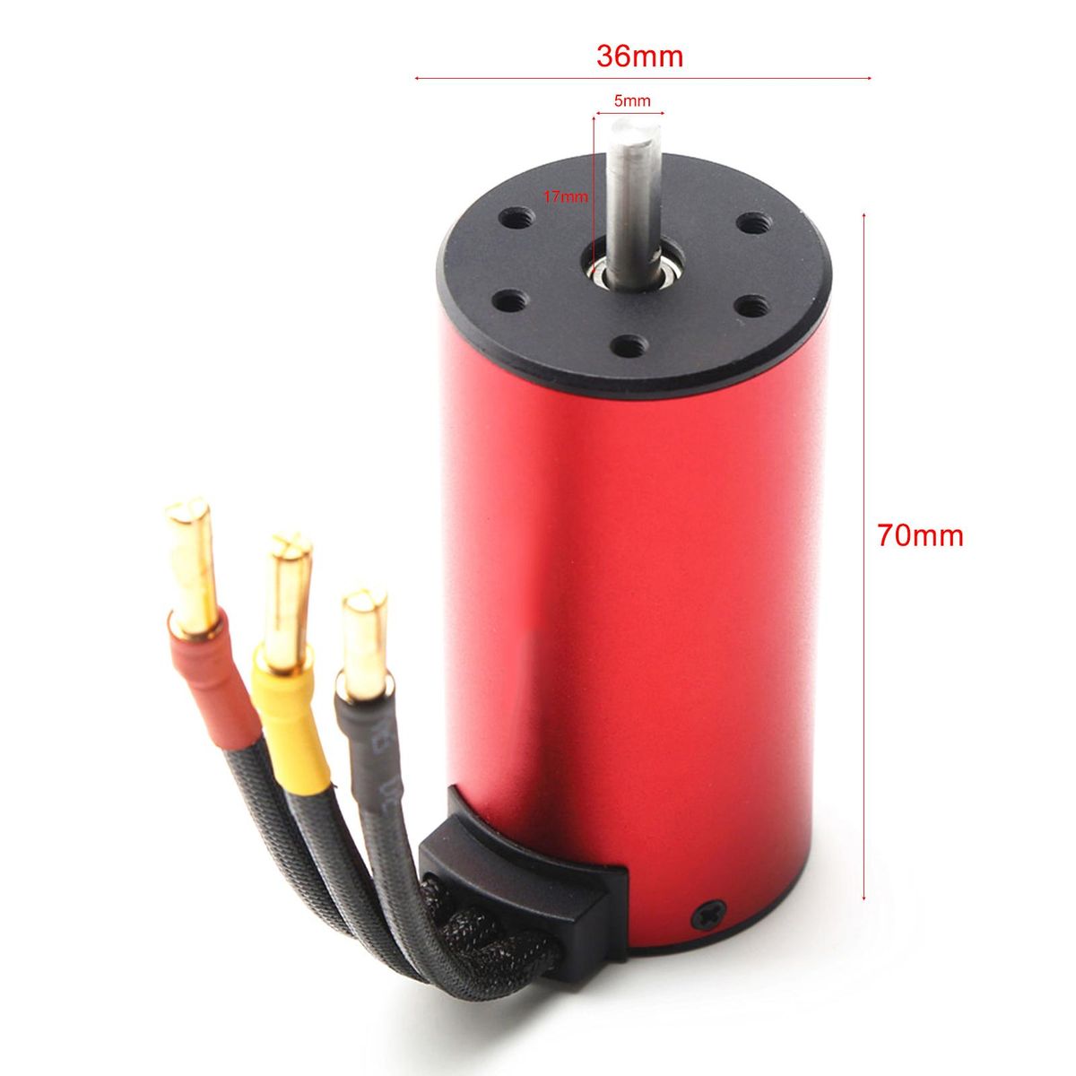 S3670 2850KV Brushless Motor Sensorless Waterproof Motor and 120A Brushless ESC XT60 Plug Heat Sink Replacement for HSP HPI Traxxas 1/8 RC Car Truck