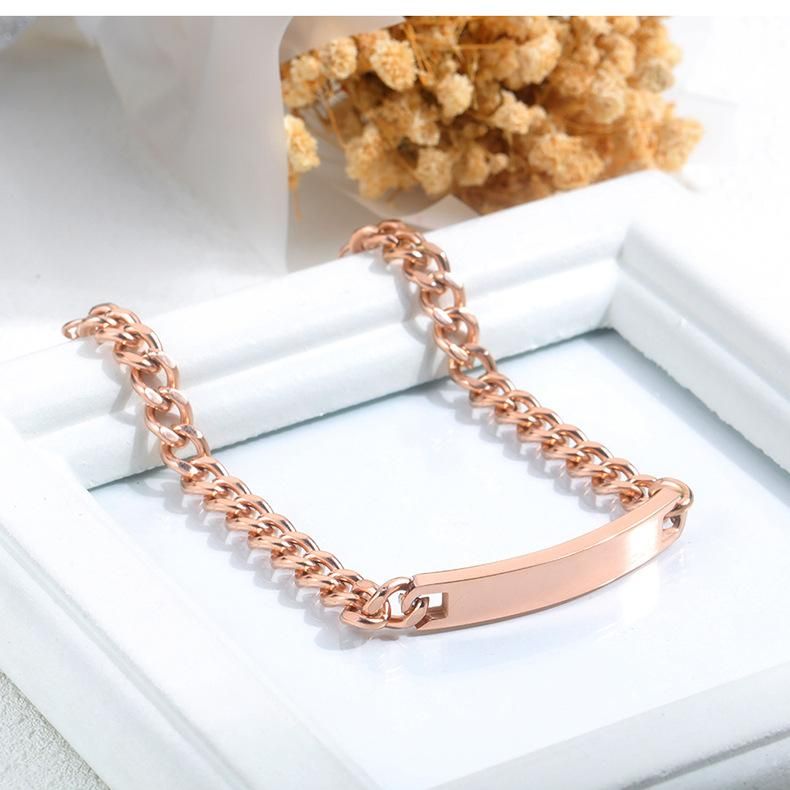 Jewelry wholesale fashion simple smooth bracelet for men and women couples