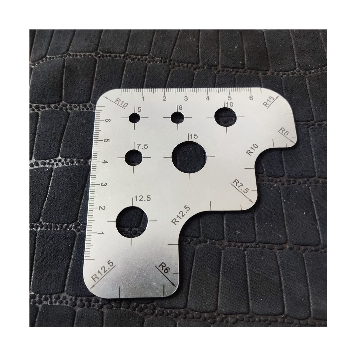 Leather Cutting Angle Ruler Scale Ruler Tool Ruler R Gauge