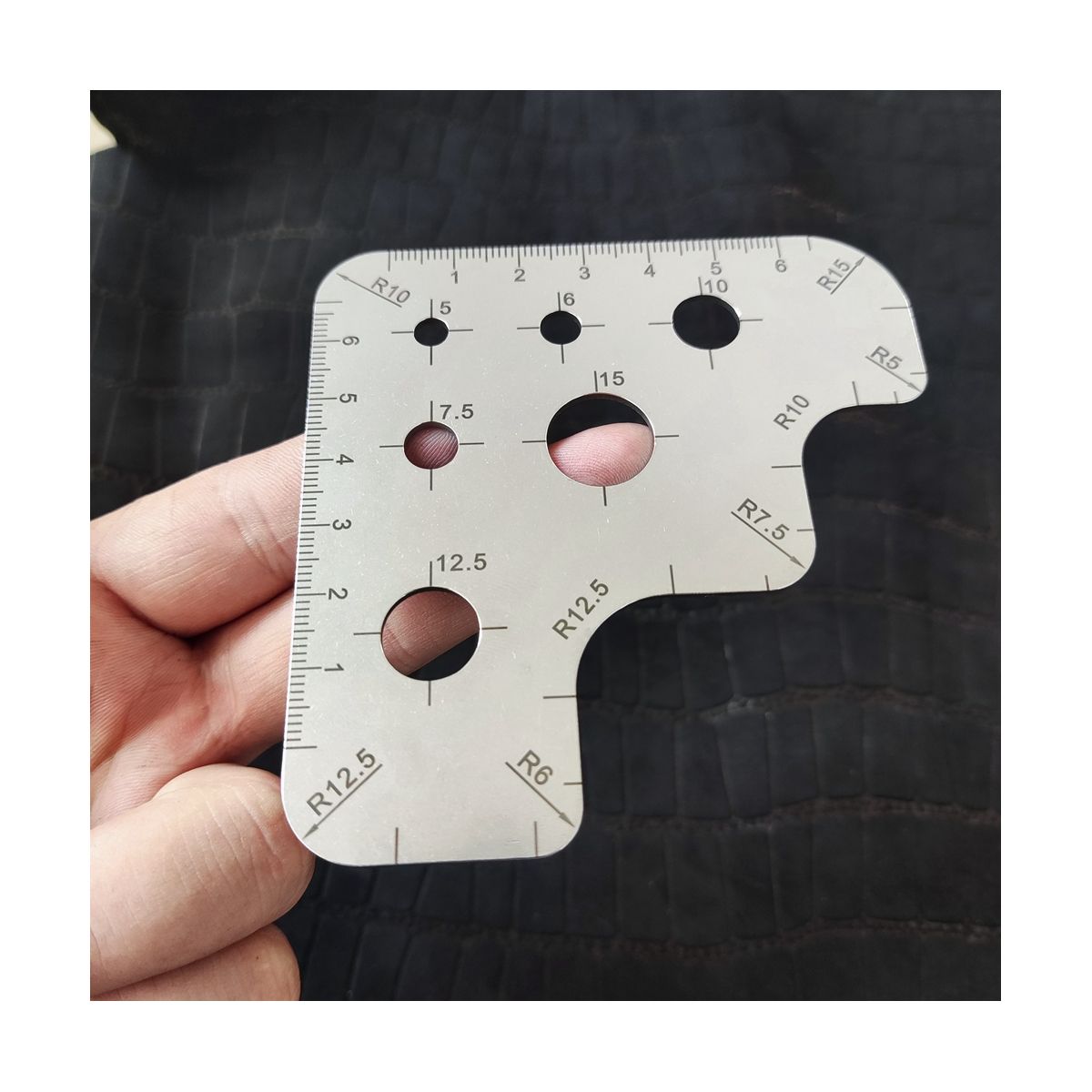 Leather Cutting Angle Ruler Scale Ruler Tool Ruler R Gauge