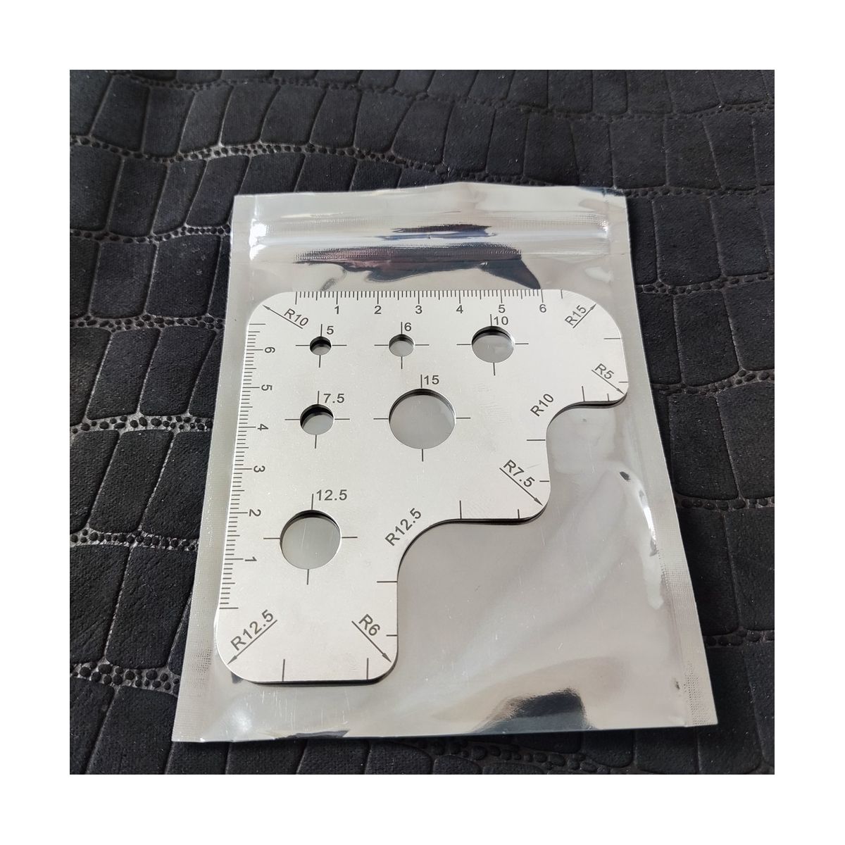 Leather Cutting Angle Ruler Scale Ruler Tool Ruler R Gauge