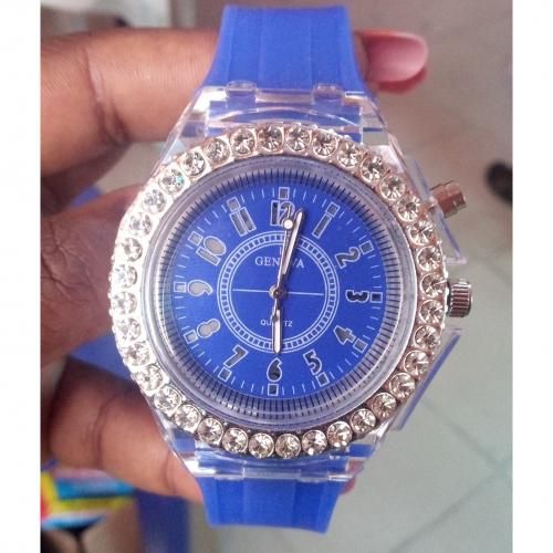 New Children Watches Luminous Led Light Wristwatch-Blue