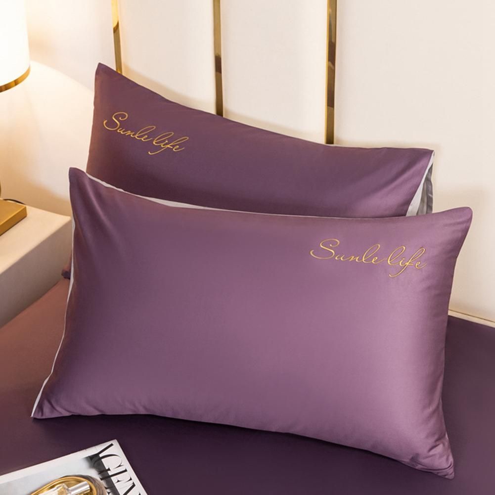2 Pack Soft Satin Pillowcase for Skin with