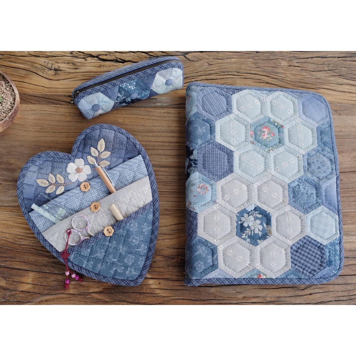 3pcs Multifunction Storage Bag Quilting Template Free