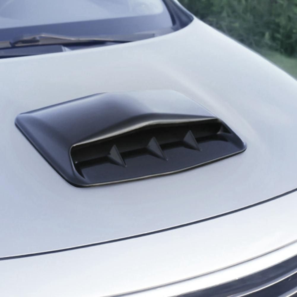 Car General Hood Air Outlet Hood Modification Air Outlet Stickers General Decorative Air Inlet Hood Carbon Fiber Look