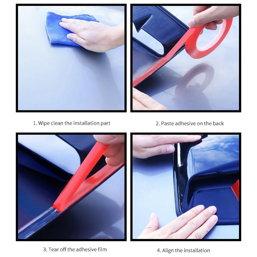 Car General Hood Air Outlet Hood Modification Air Outlet Stickers General Decorative Air Inlet Hood Carbon Fiber Look