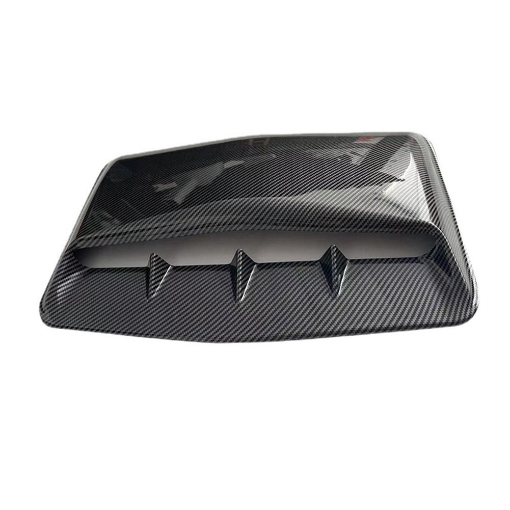 Car General Hood Air Outlet Hood Modification Air Outlet Stickers General Decorative Air Inlet Hood Carbon Fiber Look