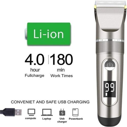 2000mAh LED Display Electric Portable USB Charging Mini Gold