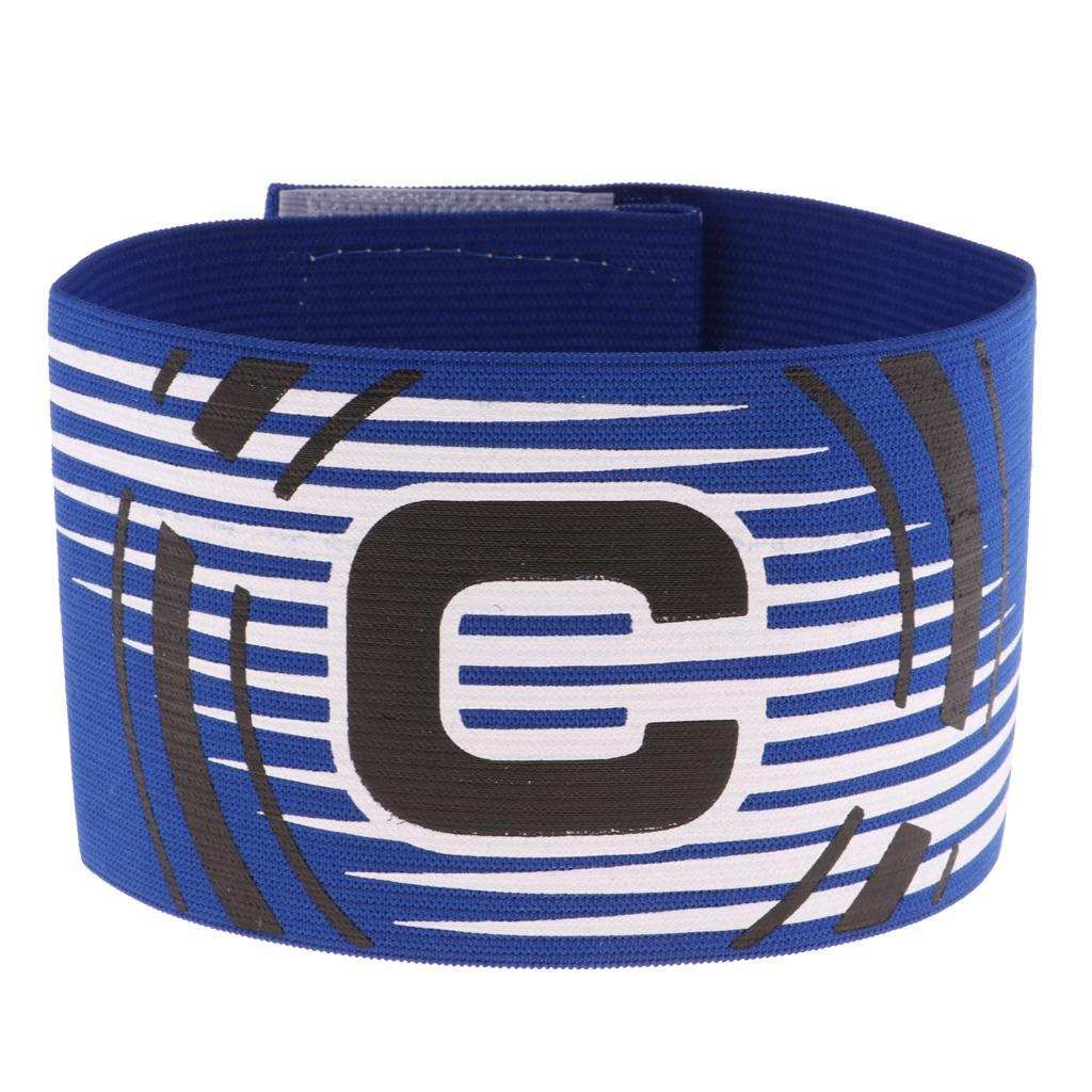 Captain Armband Football Soccer Sports Adjustable Arm Band Blue