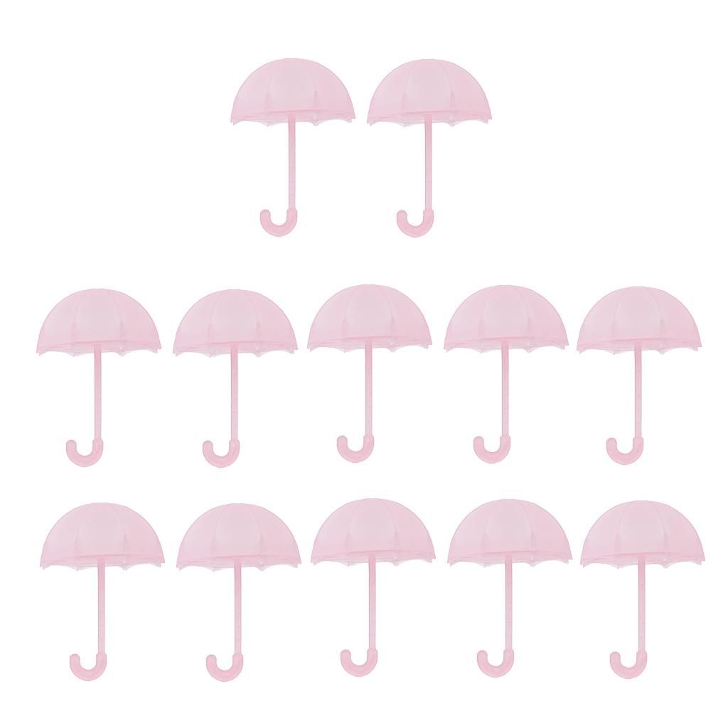 12 Pieces Umbrella Small Candy Gift Boxes Chocolate Boxes Party Pink