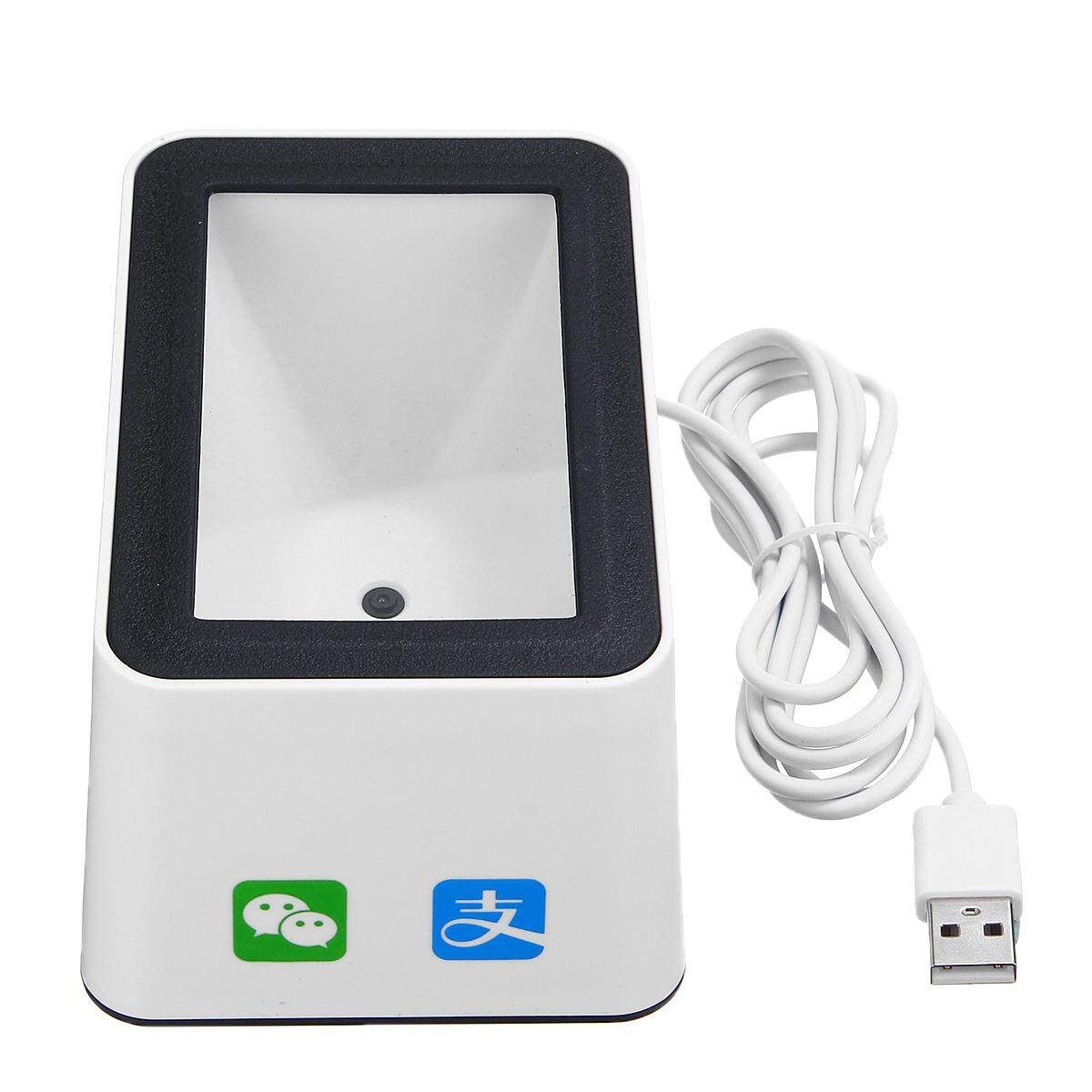 Omnidirectional Barcode Scanner Platform 1D/2D/QR Bar Scanner Reader Phone Autoscanner USB Wired Hands-Free Desktop For Supermarket WeChat