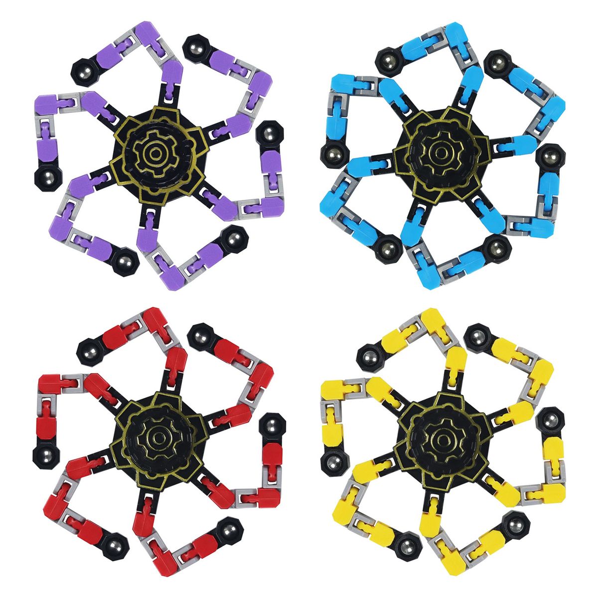 DIY Fidget Spinner Hand Finger Spinner Changeable Chain