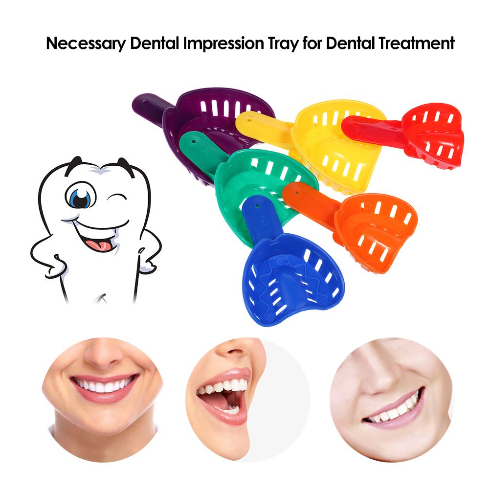 12Pcs Dental Impression Tray Plastic U Shape Teeth Holder