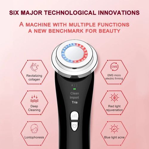 Ultrasonic Beauty Instrument LED Photon Skin Tightening Mesotherapy Face Cleansing Massage Face-lift Beauty Skin Care Tool