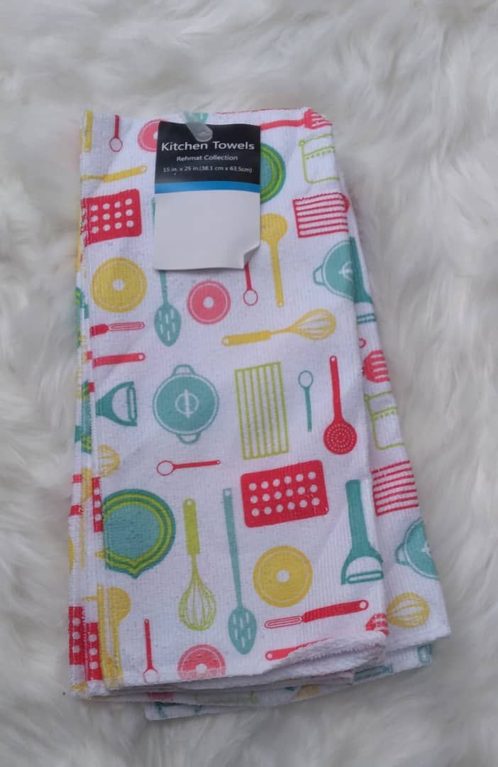 Dish Kitchen Towels (White) (3 Pieces)