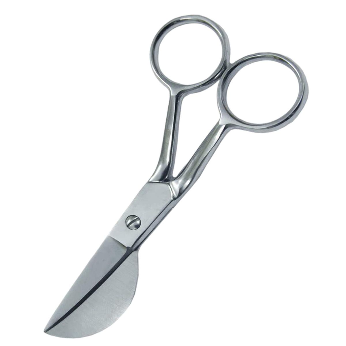 7" Duckbill Applique Scissors For Thread Tufted Carpet Fabric Silver