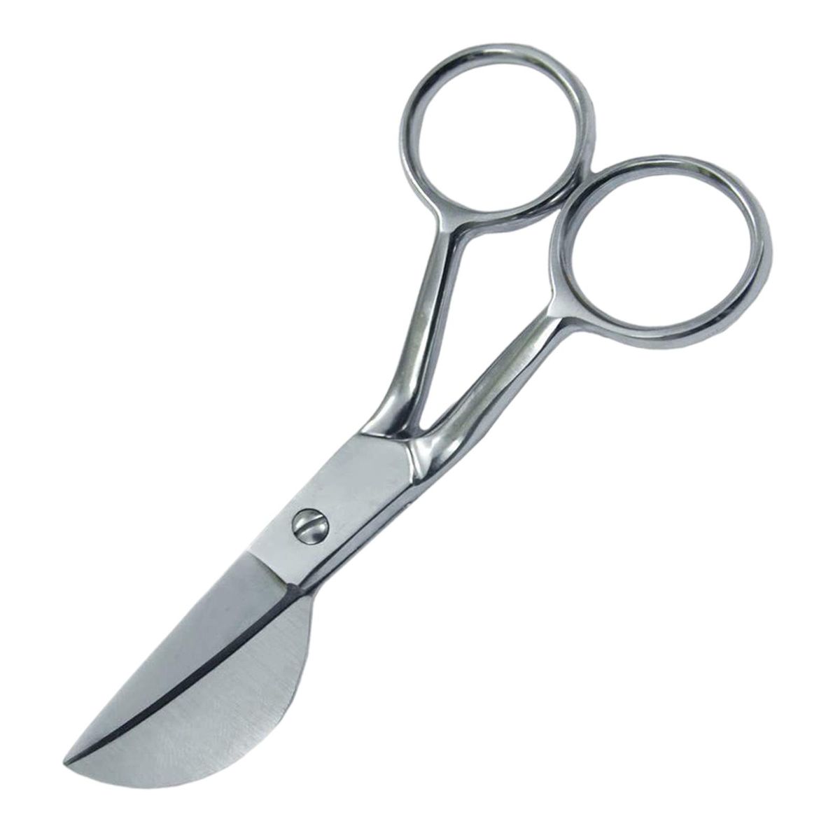 7" Duckbill Applique Scissors For Thread Tufted Carpet Fabric Silver