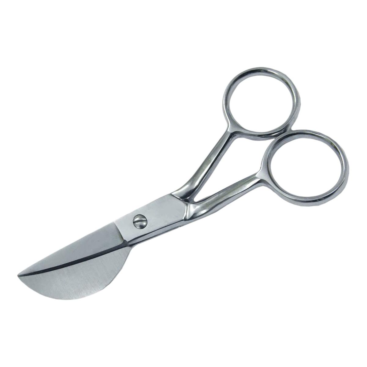 7" Duckbill Applique Scissors For Thread Tufted Carpet Fabric Silver