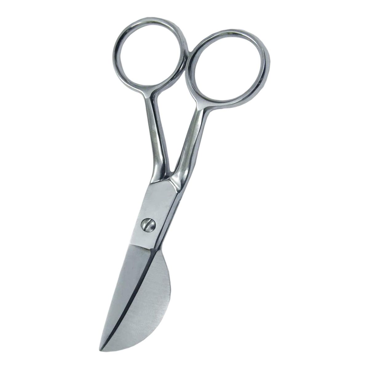 7" Duckbill Applique Scissors For Thread Tufted Carpet Fabric Silver