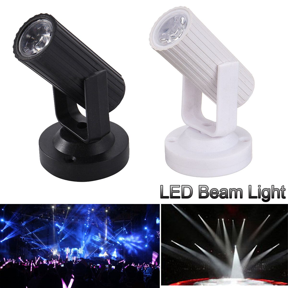 1W AC 85-265V / AC110-240V LED Beam Light Spotlight Lamp Effect Stage Lighting For KTV DJ Bar Music Disco White