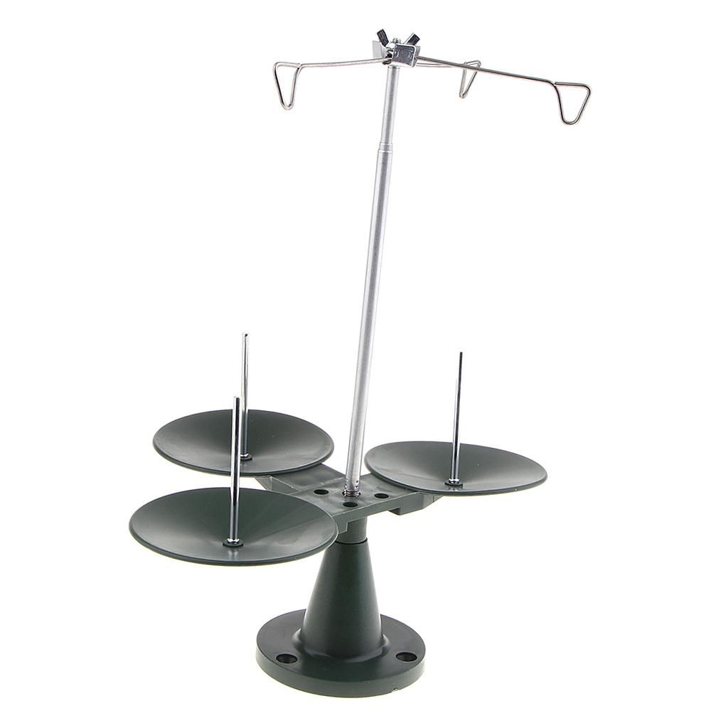 Sewing Machine 3 Spool Thread Stand Holder Base For Overlock