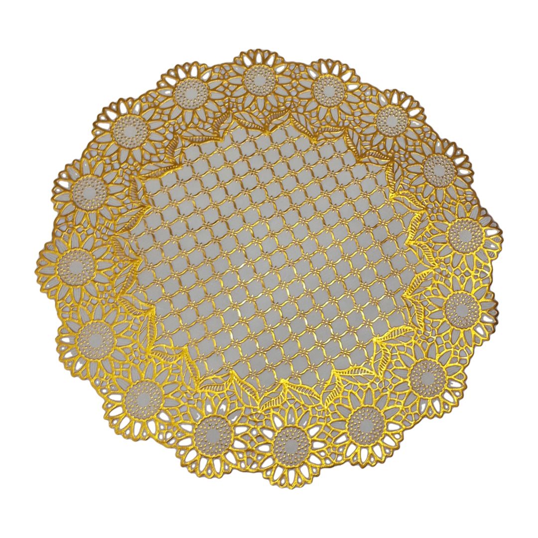 Table And Dish Mat- Gold 6pcs