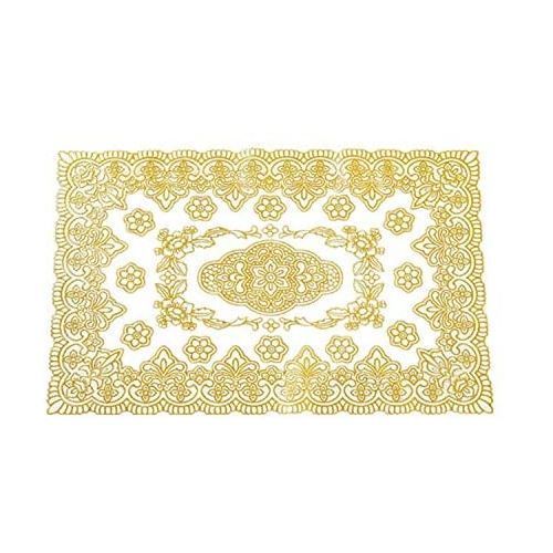 Beautiful Golden Flowery Place Mats