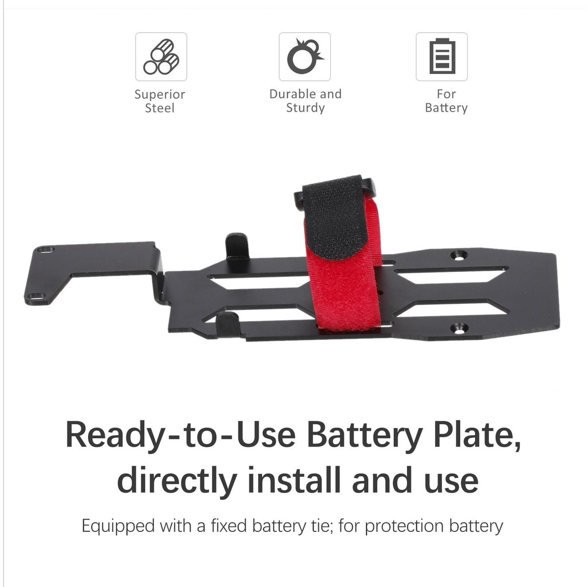 RC Car Metal Battery Mounting Plate For 1/10 RC Crawler Car