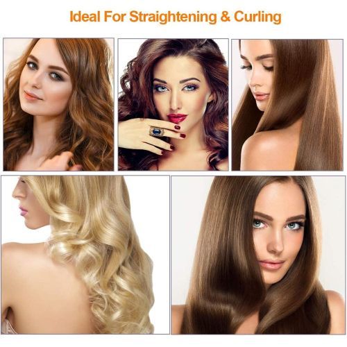 Hair Straightener 2 In 1 Ceramic  Hair  Professional Salon Straightening Curling Styling Tool A