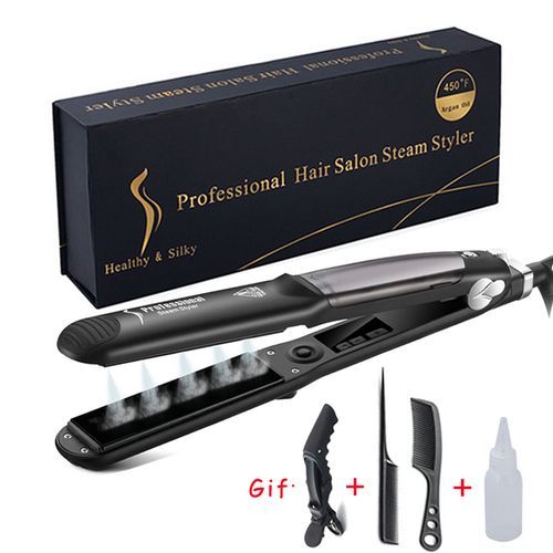 Hair Straightener 2 In 1 Ceramic  Hair  Professional Salon Straightening Curling Styling Tool A