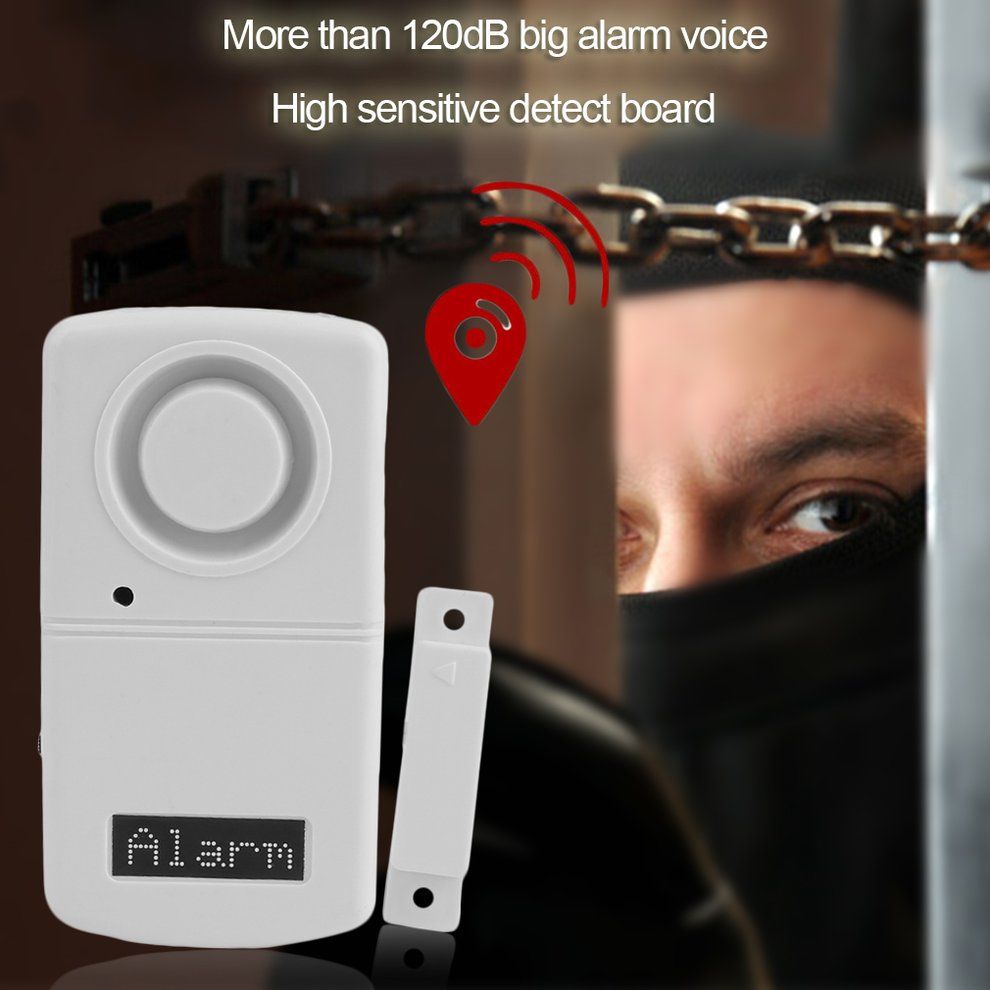 Alarm  R Dete Tor More Than 120dB Alarm Voi E Door Magneti  Alarm System-White