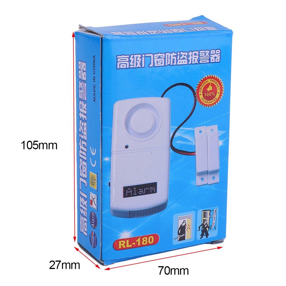 Alarm  R Dete Tor More Than 120dB Alarm Voi E Door Magneti  Alarm System-White