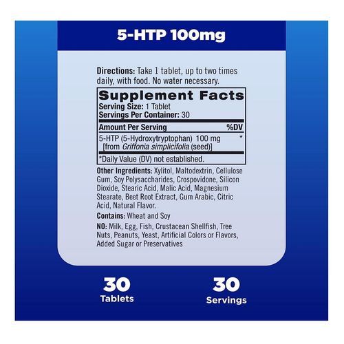 5-HTP  200mg, 30 Tablets Relaxed Mood & Stress