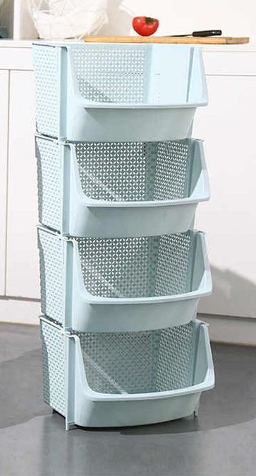 Fruit And Vegetable Rack ( Plastic Storage) 4 Layers