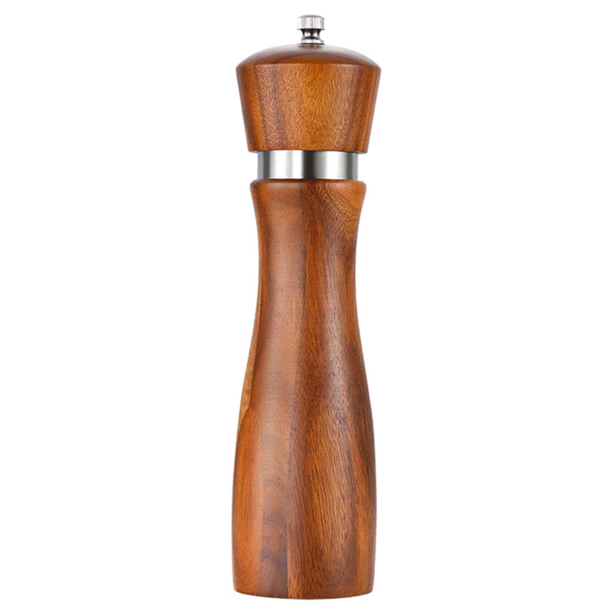 Stainless Steel Salt Pepper Grinder Modern Wood Salt Pepper Set Wooden Color