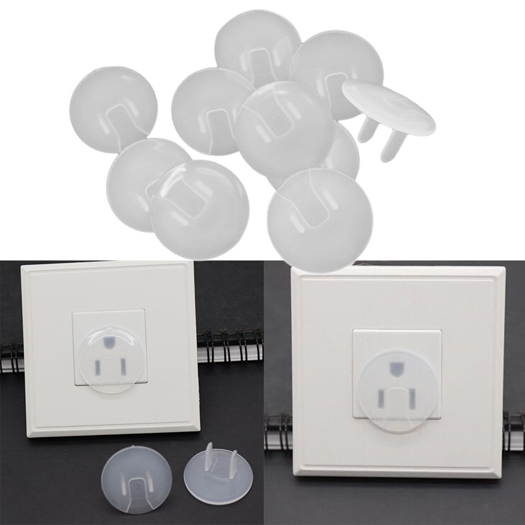 MagiDeal 10Pieces Safety Outlet Plug Covers For Baby Proof Electric
